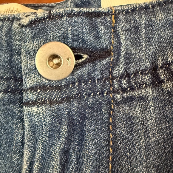 Pilcro Anthropologie Carpenter Relaxed Jeans Demin Sz 26 2 Medium Wash Straight - Picture 3 of 12